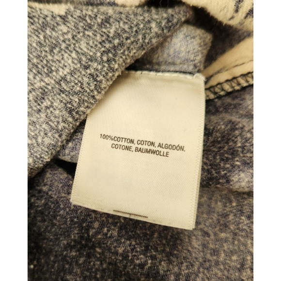 Anthropologie Maeve Bethesda Flannel Top Swan Print Blue Size XS - Picture 6 of 9